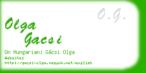 olga gacsi business card